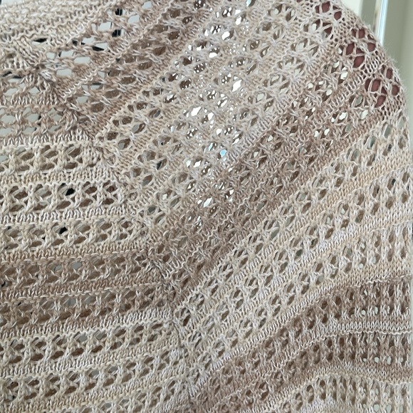 JOE FRESH CREAM OPEN KNIT OVERSIZED SWEATER - Picture 5 of 5